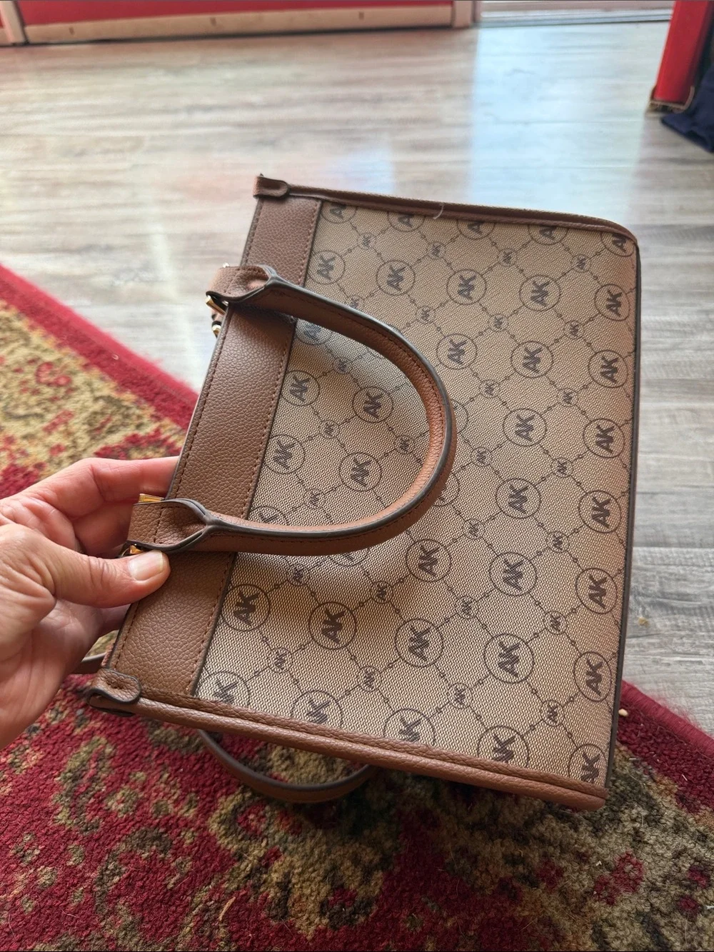 Anne Klein structured satchel